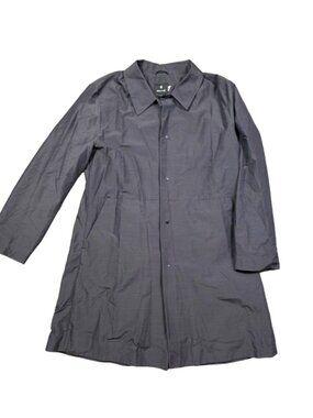 Snow Peak Coat US Mens L Gray Technical Jacket Minimal Outdoor Long Trench Coat